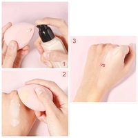 Fabricant de beauté à la mode produits de soins de la peau outil de maquillage en velours Super doux pour les femmes éponge de maquillage bouffée cosmétique gratuite