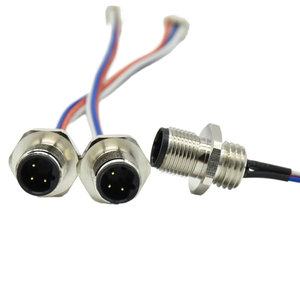 M12 kết nối 4 pin một mã không thấm nước hàn Dây Cáp Dây khai thác công nghiệp ổ cắm để khối thiết bị đầu cuối M12 Bảng điều chỉnh kết nối - Product Image 3