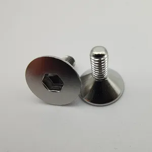 Customised Stainless or Steel Din965 Hex Socket Head Flat Countersunk Slotted Machine Allen Bolt Screw