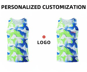 Custom LOGO Womens Breathable Knitted Singlet Mens Running and Wrestling Singlet Fitness Apparel for <b>Athletes</b> - Product Image 5