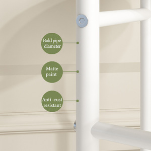 Support à fleurs en métal pour intérieur, balcon, sur pied, à trois niveaux, blanc et noir, décoration pour la maison et le bureau - Product Image 2