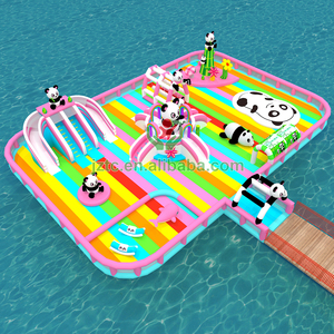 2025 Trung Quốc phổ biến Panda chủ đề Inflatable nổi công viên nước Inflatable nổi lâu đài bouncy công viên nước cho trẻ em và người lớn - Product Image 5