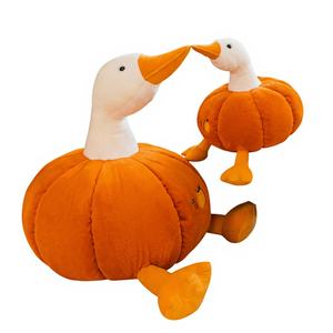 Grande Peluche Oie Blanche Rembourrée en Coton PP, Coussin de Sommeil, Coussin de <span class=keywords><strong>Lit</strong></span>, Oie Citrouille Créative 51-99cm pour Enfants - Product Image 1