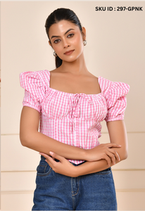 Haut bustier asymétrique pour femme, imprimé floral uni, tissé, en coton doux, léger, respirant, confortable et à séchage rapide - Product Image 3