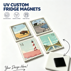 Wholesale Scenery Ceramic Fridge Magnet Custom Logo Travel Souvenir Refrigerator Magnet OEM ODM Factory