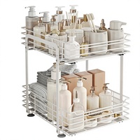 Étagère de cuisine mobile en métal, organisateur d'assaisonnements de comptoir, tiroir à épices sur pied, support multifonctionnel pour vaisselle et bols de bureau