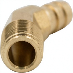 Raccord coudé égal en laiton, tête filetée NPT mâle, connecteur de tuyauterie OEM, faible pression, mesure en pouces, moulage et polissage - Product Image 2