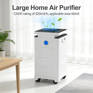 <span class=keywords><strong>Purificateur</strong></span> <span class=keywords><strong>d</strong></span>'<span class=keywords><strong>air</strong></span> commercial portable à haute performance (CADR 520m²/h) avec capteur de poussière intelligent, affichage de l'IAQ et contrôle WiFi à distance, idéal pour la maison et les grandes pièces - Product Image 2