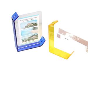 Cadre <span class=keywords><strong>photo</strong></span> en <span class=keywords><strong>acrylique</strong></span> personnalisable, support d'affichage de bureau transparent double face pour la décoration de la maison et du bureau en DIY - Product Image 5