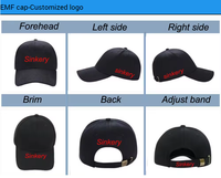 Casquette de baseball anti-ondes électromagnétiques EMF avec logo personnalisé, protection contre les rayonnements 5G et WiFi, pour hommes et femmes, usage quotidien au bureau