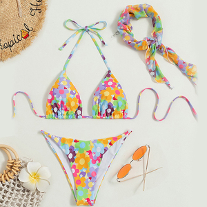 <span class=keywords><strong>Bikini</strong></span> triangle sexy pour <span class=keywords><strong>femme</strong></span>, micro <span class=keywords><strong>bikini</strong></span>, maillot de bain <span class=keywords><strong>hijab</strong></span>, <span class=keywords><strong>bikini</strong></span> 3 pièces - Product Image 2