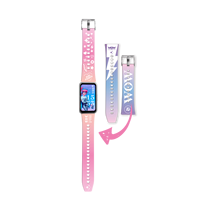 Reloj Inteligente de Plástico Rojo para Niñas