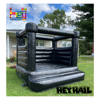 Château gonflable blanc bleu commercial pour les fêtes comprend toboggan et fosse à balles-pour la location de maisons de rebond