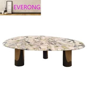 Jadeite yemek odası mobilyası yuvarlak parti mermer taş masa yemek masası restoran tembel <span class=keywords><strong>susan</strong></span> ile - Product Image 4