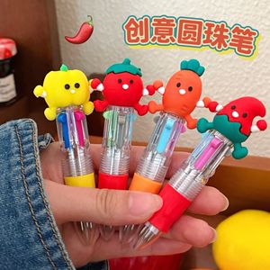 Vegetable Mini 4 Color Ballpoint <b>Pen</b> <b>Multi</b> <b>Colored</b> Plastic Novelty Office School <b>Pen</b> Student Stationery Gift - Product Image 5