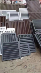 New Design Decorative Building <b>Material</b> Wall Mount Aluminum Air Condition Cover for Outdoor - Product Image 4