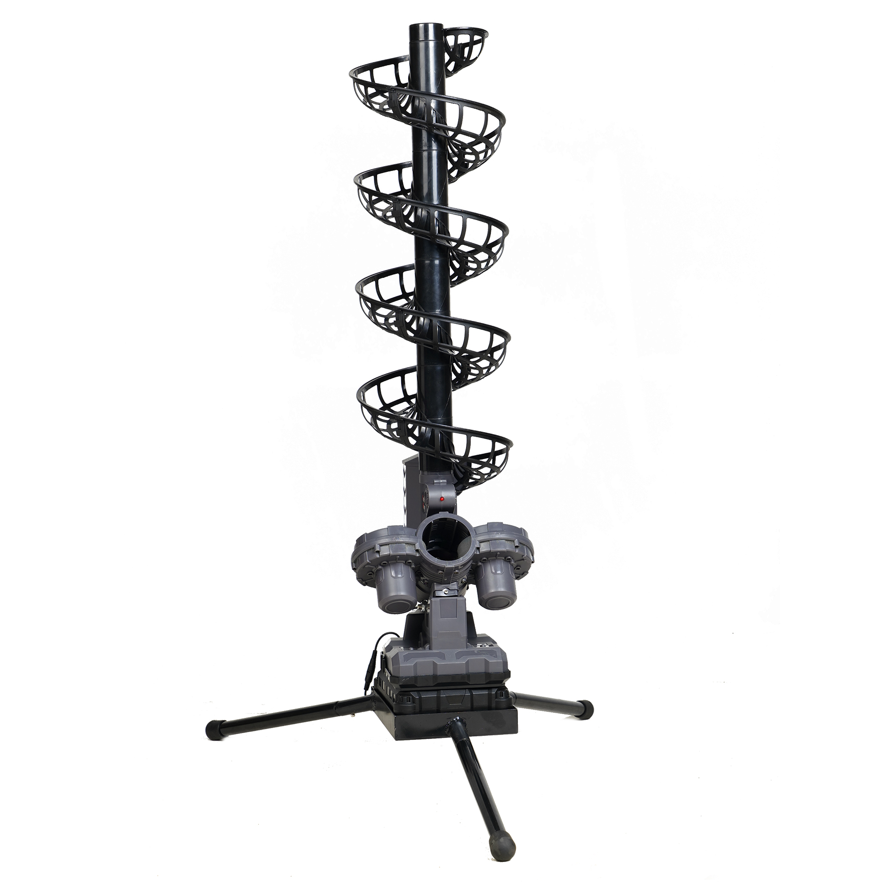 Furlihong 3807BH Tennis Ball Machine with Triangular Base, Adjustable Speeds,Oscillating Left&Right,Up&Down Swing,for All Levels