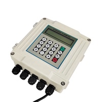 Débitmètre ultrasonique mural OEM à sortie 4-20 mA, type à pince, pour applications industrielles, sortie impulsionnelle, précision 1,0 %, protection IP67