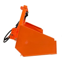 Bac de transport hydraulique à 3 points pour tracteur, bac de transport arrière pour le chargement agricole et le déneigement