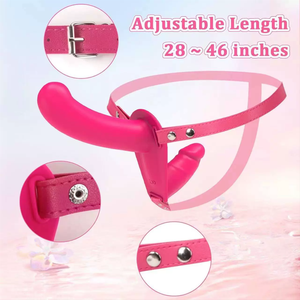 Sex Speelgoed Lesbische Dubbele Kop Vibrator Lederen Broek Penis Dragen Vrouwelijke Masturbator - Product Image 2