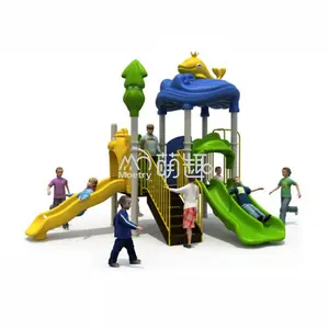 Moetry Sturdy Outdoor Play Structures for 2-5 Year Old Preschoolers Plastic Slide for Daycare Amusement Parks and Gardens