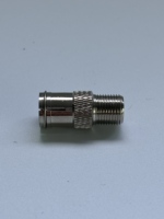 Conector Coaxial F Hembra a F Macho, Adaptador de Antena de TV CATV de Cobre, 75 Ohmios, Conexión Rápida, Niquelado