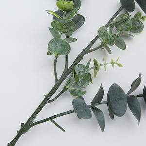 الجملة البلاستيك الاصطناعي الأوكالبتوس ليف ريال اللمس 5 فروع الأوكالبتوس أوراق الجذعية للديكور - Product Image 5