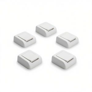 5 piezas de resorte para placa de inodoro, botón de descarga blanco, pieza de repuesto para tanque oculto de doble descarga - Product Image 3