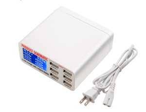 <span class=keywords><strong>Caricatore</strong></span> <span class=keywords><strong>USB</strong></span> da 40W a 6 Porte con Display LCD, <span class=keywords><strong>Caricatore</strong></span> da Tavolo per Telefoni Cellulari, Ricarica Rapida Intelligente per Smartphone, RIPARAZIONE - Product Image 3