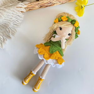 Tùy chỉnh Amigurumi mô hình Crochet công chúa cho bé bộ quà tặng 100% bông đầy đan nhồi Crochet đồ chơi cho trẻ em Quà tặng - Product Image 5
