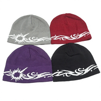 Gorro de Punto Jacquard de Alta Calidad, Transpirable, con Diseño de Anime Vintage, Gorras con Logotipo Personalizado, Gorro de Diseñador Premium al por Mayor