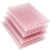 Plaque de polycarbonate gaufrée résistante aux intempéries, panneau transparent anti-choc pour toit de villa, patio, gazebo, maison de loisirs