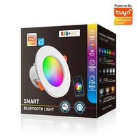 Luz LED Empotrable TUYA, Regulable, AC85-265V, 10W/15W, Control Inteligente por Voz y Aplicación, RGB CW, Color Completo, para Techo