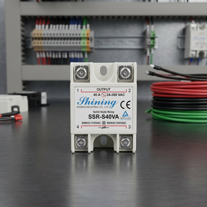 Relé de Estado Sólido SSR-S40VA Sellado en Miniatura con Control de Fase, Potenciómetro de 40A, Entrada de 250/500V, Salida de 24-280VAC, Uso General - Product Image 3