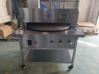 Four à pain automatique à rotation infrarouge en acier inoxydable pour pain pita, tortilla, naan, gaz naturel, avec plaque de 90 cm