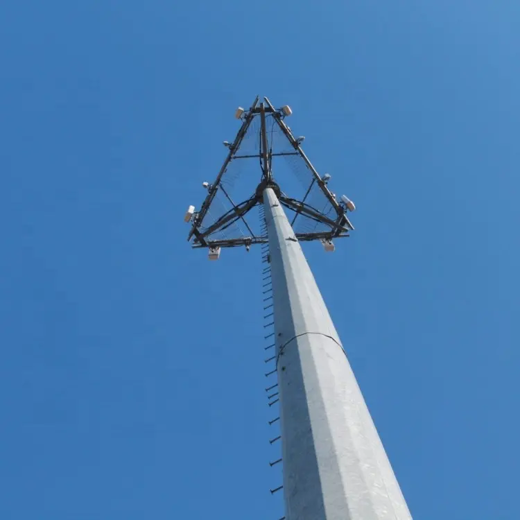28 30 35 42 50 M Meter Gsm Telecom Antenne Gegalvaniseerd Staal Buisvormige Ondersteunende Mast Monopool Communicatie Toren