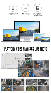 Enregistreur vidéo numérique 4 canaux 1080P avec vision nocturne, système DVR mobile H.264, carte SD, moniteur pour voitures, camions, véhicules - Product Image 4