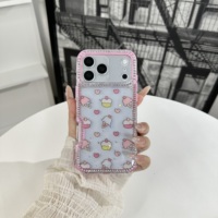 Étui de téléphone antichoc en TPU+PC avec motif imprimé coloré en époxy et diamants brillants pour REDMI NOTE 17 PRO MAX 5G 17 4G/5G