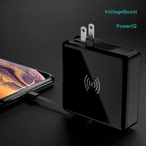 Produk Populer 2020 Produksi Elektronik Bawaan Power Bank 10000MAh Nirkabel 3 In 1 dengan Layar LCD Produk Unik untuk Dijual - Product Image 2