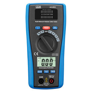 CEM LA-1011 เครื่องทดสอบ LAN แบบ 2-in-1 เครื่องทดสอบแรงดันไฟฟ้า กระแสไฟฟ้า ความต้านทาน ไดโอด การวัดความต่อเนื่อง 600V 20M ความต้านทาน 200mA กระแสไฟฟ้า - Product Image 2