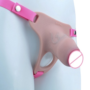 ANOSX Silicone Penis Packers Wearable Hollow <b>Dildo</b> Transgender FTM Sexy Underwear BDSM Chastity Penis Sleeve Sex Toys Wholesale - Product Image 3