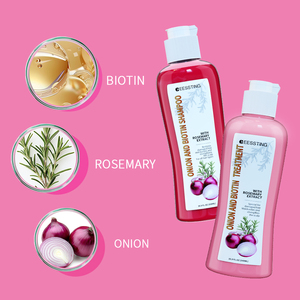 Producto para el cuidado del cabello con logotipo personalizado, Vegano orgánico, restaura el cabello dañado, cebolla, biotina, romero, Champú hidratante, juego de acondicionador - Product Image 4