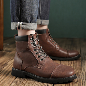 รองเท้าบูททำงา<span class=keywords><strong>น</strong></span>ผู้ชายสไตล์เรโทร แฟชั่นลำลอง กั<span class=keywords><strong>น</strong></span><span class=keywords><strong>น</strong></span>้ำ ป้องกั<span class=keywords><strong>น</strong></span>อั<span class=keywords><strong>น</strong></span>ตราย บุฉนวนยาง ยี่ห้อ 2026 รองเท้าบูทมาร์<span class=keywords><strong>ติ</strong></span><span class=keywords><strong>น</strong></span>หนังผู้ชายใส่สบาย - Product Image 5