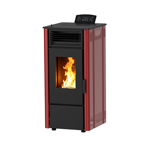 KM0804A CE ROHS Certification Stufa <span class=keywords><strong>a</strong></span> Pellet Poêle à granulés de bois en acier autoportant au design moderne avec double prise d'air - Product Image 1