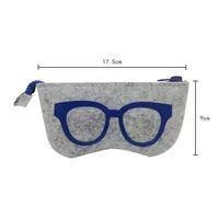 Bolsa de gafas para niños, funda de tela de fieltro para gafas, respetuosa con el medio ambiente, venta al por mayor