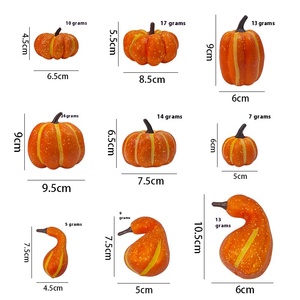 High-quality Soft <b>Matte</b> <b>Rubber</b> Foam Artificial Pumpkin Thanksgiving Harvest Festival Cross-Border Popular Fruit Accessory - Product Image 4