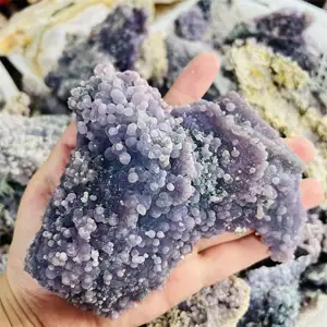 Wholesale natural healing natural rough grape agate crystal mineral specimens for home decoration