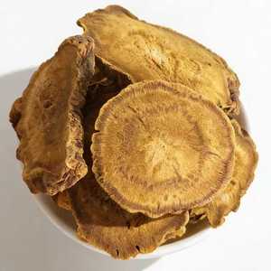 Fatias de Raiz de Ruibarbo Seco Autêntico, Erva Pura de Rheum Officinale Sem Enxofre para Preparar Sopas e Chá de Ervas Diário - Product Image 1