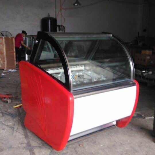 Морозильная камера для мороженого, холодная витрина, стеклянная дверь, витрина для мороженого с высокой популярностью