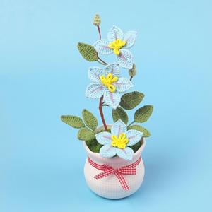 Fleur de Clematis en Crochet Faite à la Main, Vente Chaude, pour Décoration Maison & Voiture, Fête des Mères, Pâques, Halloween - Product Image 3